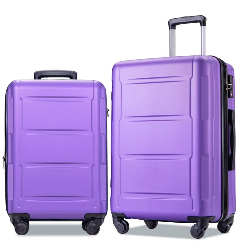 2 Piece Luggage Set ABS Expandable Suitcase with TSA Lock (20"+24") Bed Bath & Beyond 38206312